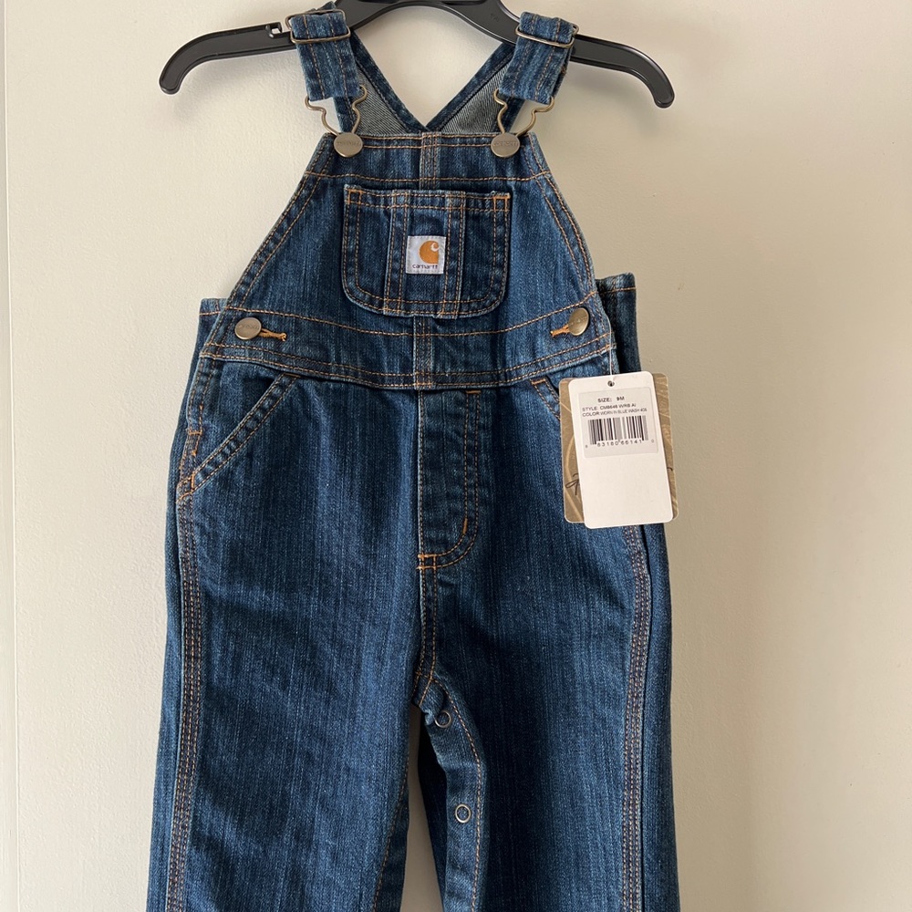 Carhartt denim bib overalls